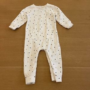 Baby Girl's Miles Sz 18 mos One Piece Dot Print Pants Long Sleeve